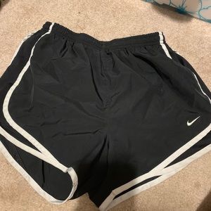 Black nike running shorts